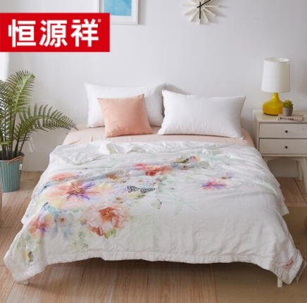 恒源祥家纺床上用品****桑蚕丝夏被天丝空调被