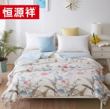 恒源祥家纺床上用品全棉夏凉被单双人空调被 疏